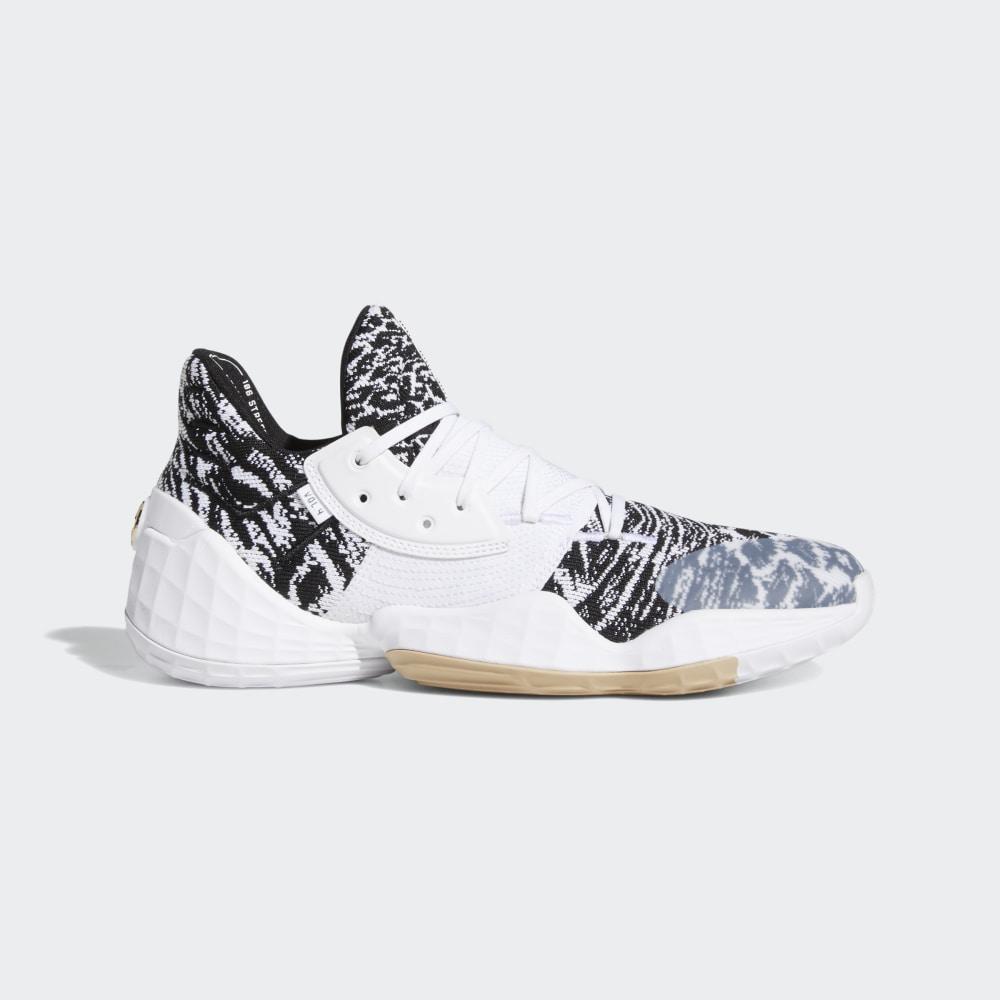 Adidasi Baschet Adidas Harden Vol. 4 Barbati Romania - Albi/Negrii EF1260